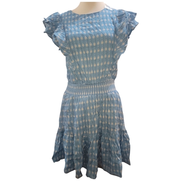 Flying Tomato come as you are Blue Ruffled mini Dress S 2 4 6 - Picture 2 of 10